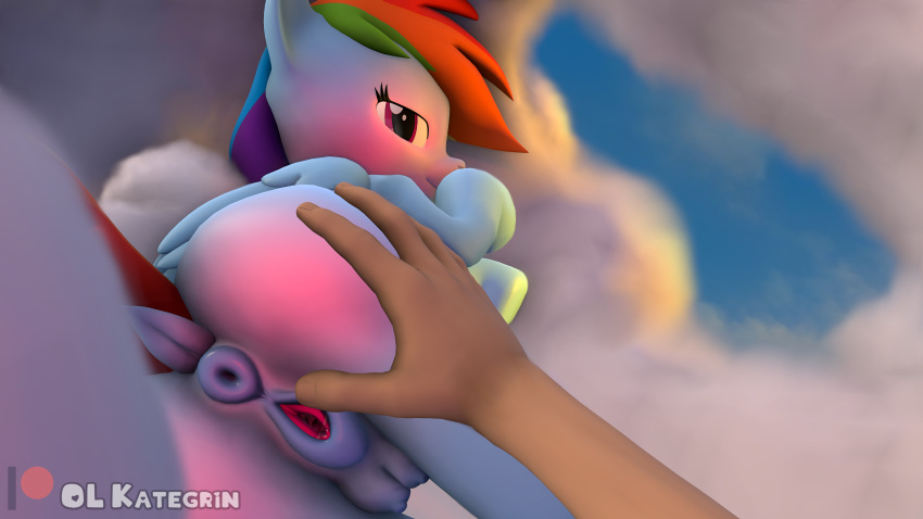16:9 3d_(artwork) absurd_res animal_genitalia anus anus_blush areola ass_blush blush blush_face bodily_fluids body_blush breasts butt butt_blush cloud digital_media_(artwork) dock docked_tail duo english_text equid equine female feral folded_wings friendship_is_magic genital_fluids genitals half-closed_eyes hand_on_butt hand_on_hip hand_on_leg hasbro hi_res hooves horse human humanoid light looking_at_viewer looking_back male male/female mammal my_little_pony narrowed_eyes nipples olkategrin pegasus pony puffy_anus puffy_areola puffy_nipples pussy pussy_blush pussy_juice pussy_juice_leaking rainbow_dash_(mlp) raised_tail short_tail sky small_breasts smile smiling_at_viewer source_filmmaker spread_butt spread_pussy spreading sunlight teats text widescreen wings