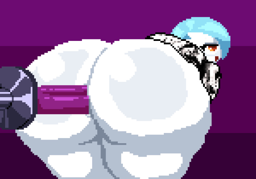 ahegao_hoodie ambiguous_gender anal anal_masturbation anal_penetration animated anus bent_over big_butt blue_hair bottomless butt clothed clothing digital_media_(artwork) dildo dildo_in_ass dildo_insertion gardevoir hair huge_butt humanoid loop masturbation nintendo open_mouth orange_eyes penetration pixel_(artwork) pixel_animation pok&eacute;mon pok&eacute;mon_(species) sex_toy sex_toy_in_ass sex_toy_insertion shiny_pok&eacute;mon short_playtime solo spinneborg thick_thighs video_games white_body