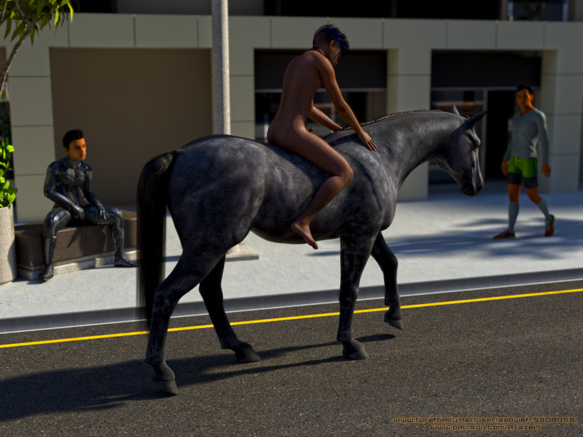 asdwefr5508058 being_watched bestiality daz_studio erection exhibitionism feral genitals hi_res human human_on_feral interspecies looking_at_another male male/male mammal nude penis public watchers