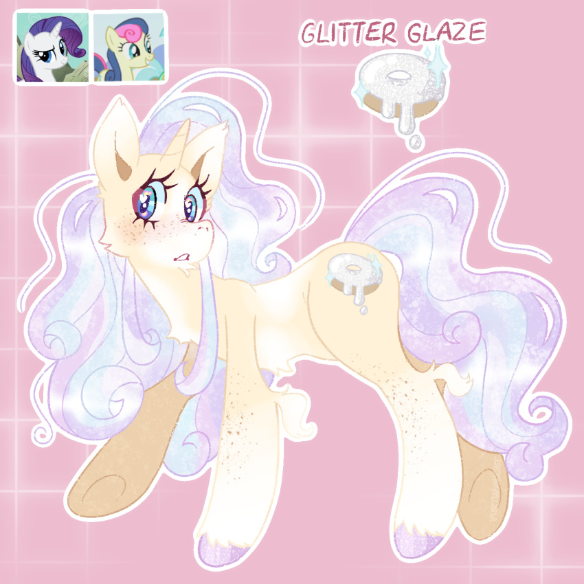 cutie_mark equid equine female feral fusion glistening glistening_hair glistening_tail hair hasbro hi_res horn horse looking_at_viewer mammal multicolored_body my_little_pony pony solo sparkling_eyes two_tone_body unicorn vurtuaghost white_body yellow_body