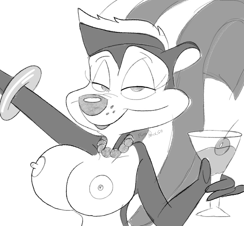 absurd_res breasts female hi_res looney_tunes mammal mephitid pep&eacute;_le_pew skunk warner_brothers