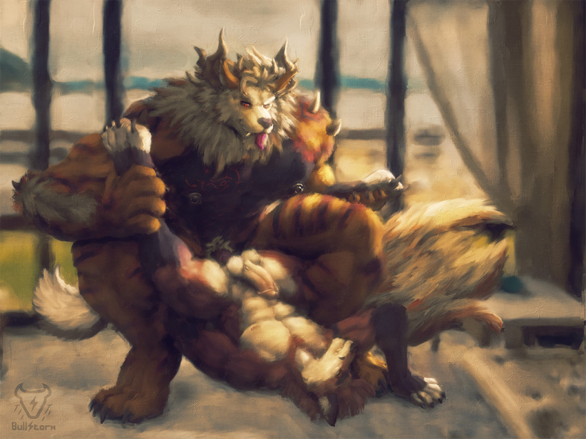 2022 abs anal anal_penetration anthro anthro_on_anthro anthro_penetrated anthro_penetrating anthro_penetrating_anthro arcanine areola balls barazoku biceps bullstorm canid canine canis digital_media_(artwork) digital_painting_(artwork) duo genitals humanoid_genitalia humanoid_penis interspecies laarx male male/male male_penetrated male_penetrating male_penetrating_male mammal muscular muscular_anthro muscular_male nintendo nipple_piercing nipple_ring nipples pecs penetration penile penile_penetration penis penis_in_ass piercing pok&eacute;mon pok&eacute;mon_(species) pok&eacute;philia quads ring_piercing sex tongue tongue_out video_games wolf