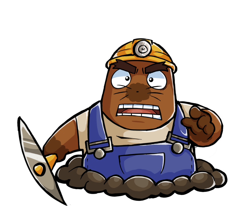 2023 4_fingers animal_crossing anthro armor biped brown_body clothing eulipotyphlan fingers hard_hat headgear helmet hi_res humanoid_hands male mammal marimosgoldfish mole_(animal) mr._resetti nintendo overalls shirt slightly_chubby solo topwear