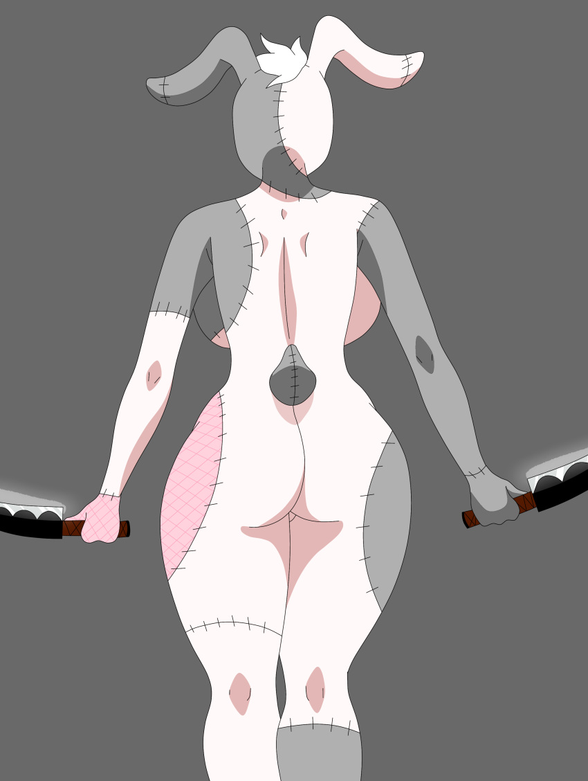 absurd_res female female/female five_nights_at_freddy's five_nights_at_freddy's:_security_breach hi_res humanoid scottgames scut_tail short_tail solo vanny_(fnaf) video_games
