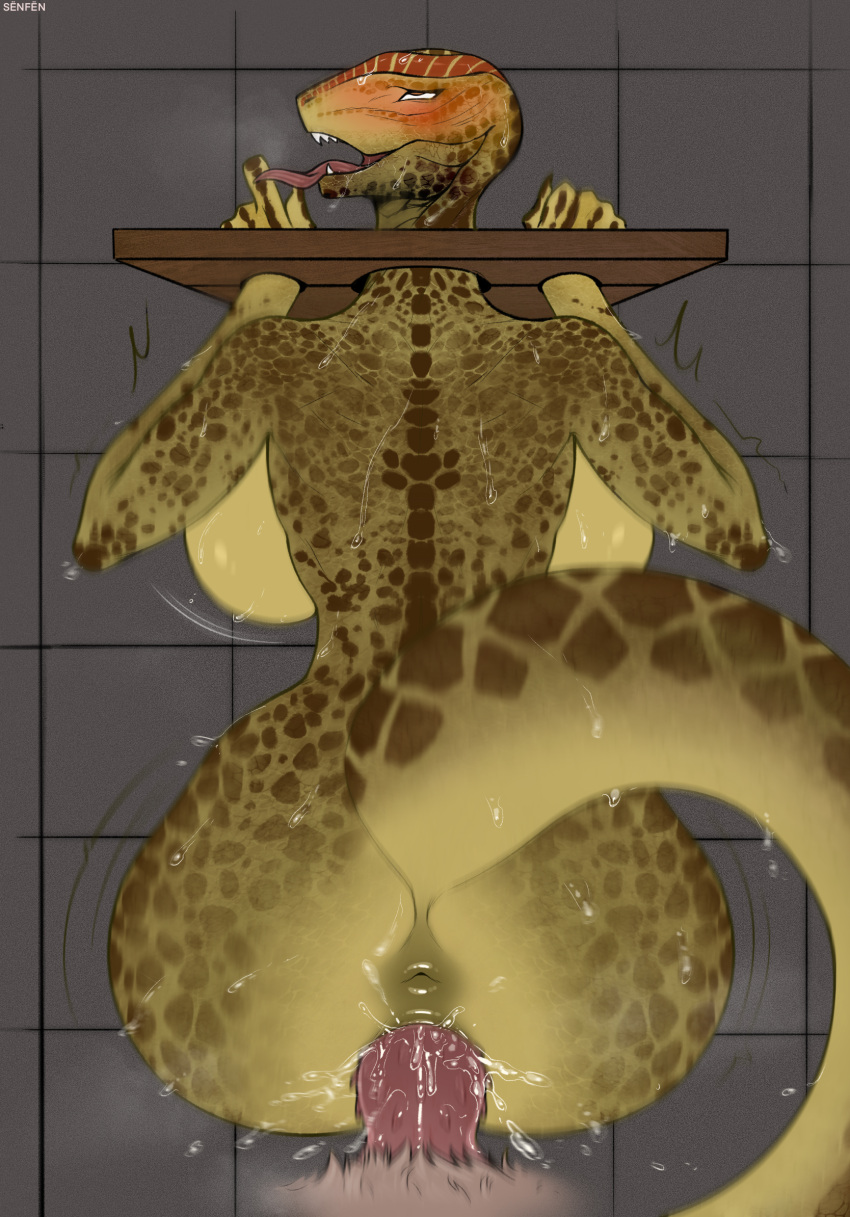 ahegao animal_genitalia animal_penis anthro argonian arms_tied bent_over bethesda_softworks big_breasts blush bodily_fluids bound breasts brown_body brown_scales bubble_butt butt curvy_figure dovahkiin duo felid feline_penis female from_behind_position fucked_silly gasping genital_fluids genitals green_body green_scales hi_res hourglass_figure khajiit lizard looking_pleasured male male/female mammal motion_blur motion_lines nude offscreen_character offscreen_male penetration penile_spines penis pussy pussy_juice rear_view reptile restraints saliva scales scalie sex shake small_waist steam stocks story story_in_description sweat tasha_the_argonian the_elder_scrolls thick_tail tongue tongue_out vaginal vaginal_penetration video_games wooden_stock xngfng95 yellow_eyes