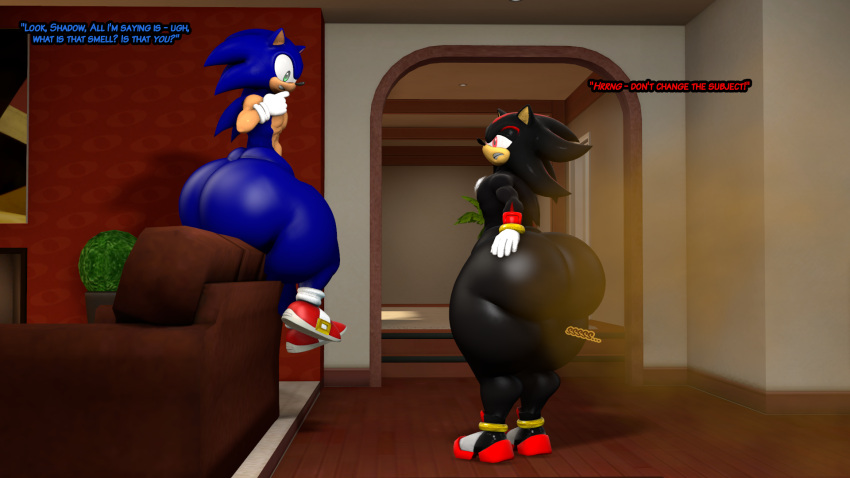 bathroom big_butt butt excessive_feces fart feces groaning hi_res huge_butt hyper hyper_butt hyper_feces invalid_tag male male/male mooneypup pooping scat sega shadow shadow_the_hedgehog smelly sonic_the_hedgehog sonic_the_hedgehog_(series) thick_thighs toilet