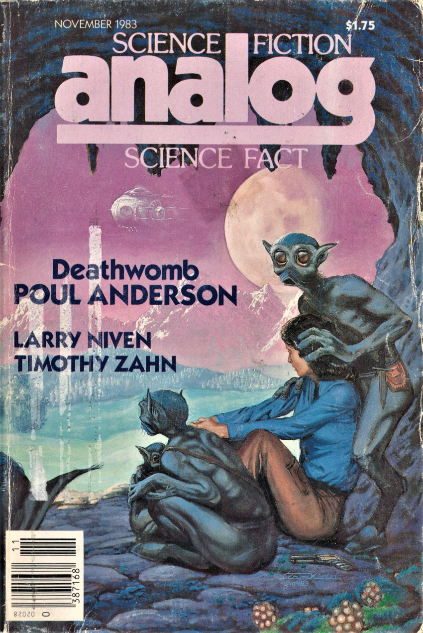 1983 alien analog_science_fiction barcode breasts cover female fur group hair hi_res human logo magazine_cover mammal science_fiction text tom_kidd trio