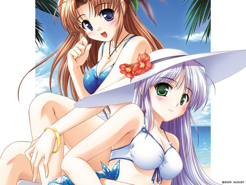 bekkankou bikini feena_fam_earthlight swimsuits takamizawa_natsuki wallpaper yoake_mae_yori_ruriiro_na