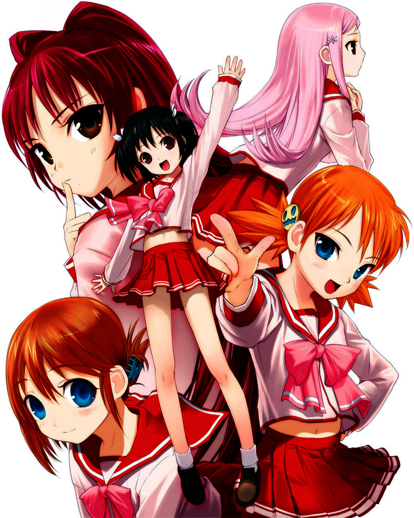 jpeg_artifacts komaki_manaka kousaka_tamaki lucy_maria_misora sasamori_karin seifuku to_heart to_heart_2 uni yuzuhara_konomi