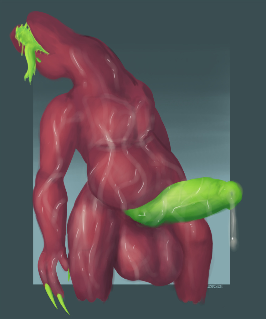 absurd_res acrid after_orgasm afterglow alien balls belly big_balls big_belly big_penis bodily_fluids cum cum_inflation cumshot ejaculation excessive_cum genital_fluids genitals hi_res inflation male monster penis solo unusual_anatomy unusual_genitalia unusual_penis zeckle