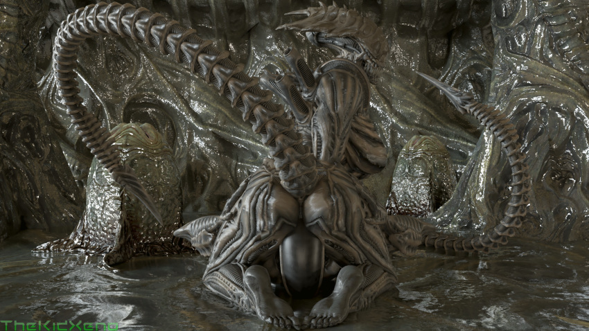 16:9 2020 3d_(artwork) 4k alien alien_(franchise) anus big_breasts big_butt black_body breasts butt claws detailed_background digital_media_(artwork) duo egg excella eyeless facesitting fan_character fangs featureless_breasts female fingers hi_res humanoid humanoid_on_humanoid male male/female mammal muscular muscular_female muscular_male nude teeth teratophilia thekidxeno thick_thighs widescreen x3no xenomorph