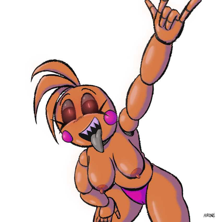 1:1 2022 absurd_res aerola animatronic anthro avian big_(disambiguation) big_butt bird black_background blonde_hair breasts butt chica_(fnaf) chicken clothing digital_media_(artwork) erect_nipples exposed_breasts female five_nights_at_freddy's five_nights_at_freddy's_2 fnaf_vr_help_wanted galliform gallus_(genus) gesture hair half-closed_eyes hi_res hnynsfw machine narrowed_eyes nipples open_mouth open_smile panties party phasianid pink_clothing pink_panties pink_underwear provocative robot rocking scottgames simple_background smile solo tongue tongue_out toy_chica_(fnaf) underwear video_games white_eyes yellow_body
