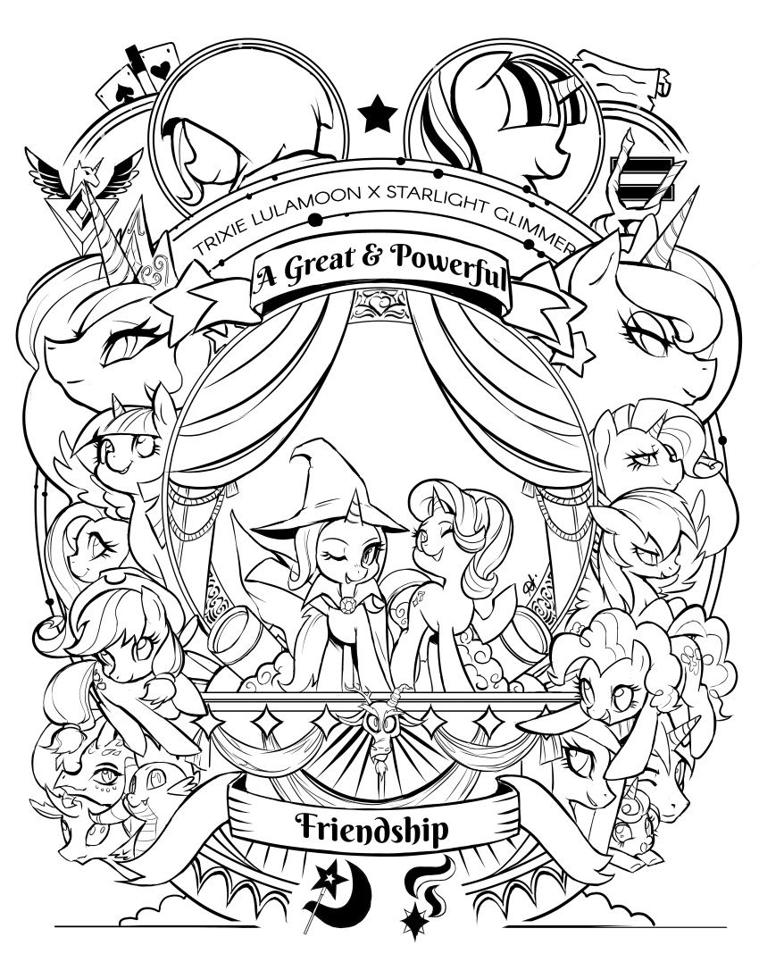&spades; absurd_res alts-art ambiguous_gender applejack_(mlp) character_request discord_(mlp) earth_pony ember_(mlp) equid equine eyelashes female female/female feral flurry_heart_(mlp) fluttershy_(mlp) friendship_is_magic group hasbro hearts_suit hi_res horn horse male mammal my_little_pony one_eye_closed open_mouth pegasus pinkie_pie_(mlp) pony princess_cadance_(mlp) princess_celestia_(mlp) princess_luna_(mlp) rainbow_dash_(mlp) rarity_(mlp) shining_armor_(mlp) spike_(mlp) starlight_glimmer_(mlp) suit_symbol tagme text thorax_(mlp) trixie_(mlp) twilight_sparkle_(mlp) unicorn winged_unicorn wings wink