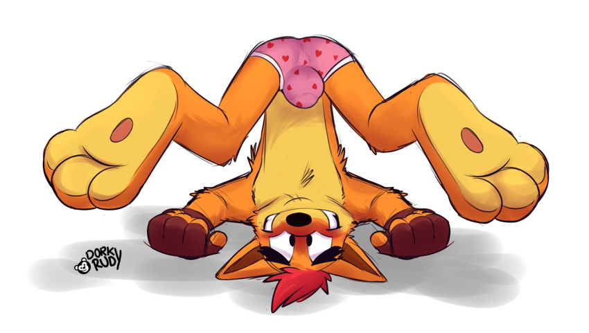 activision anthro blush boxers_(clothing) bulge clothing crash_bandicoot crash_bandicoot_(series) detailed_bulge dorkyrudy feet foot_fetish grin male paws smile solo underwear video_games