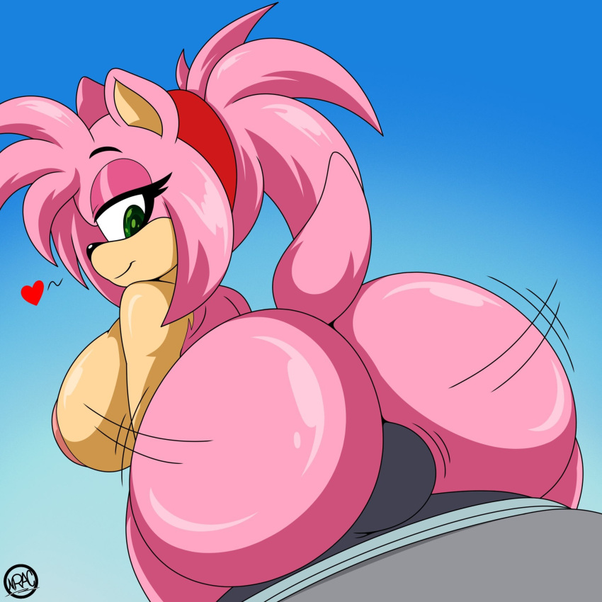 &lt;3 amy_rose anthro areola big_breasts big_butt breasts butt clothed clothing duo erection erection_under_clothing eulipotyphlan female hedgehog hi_res hot_dogging huge_butt male male/female mammal nr_ac nude sega sex sonic_the_hedgehog_(series)