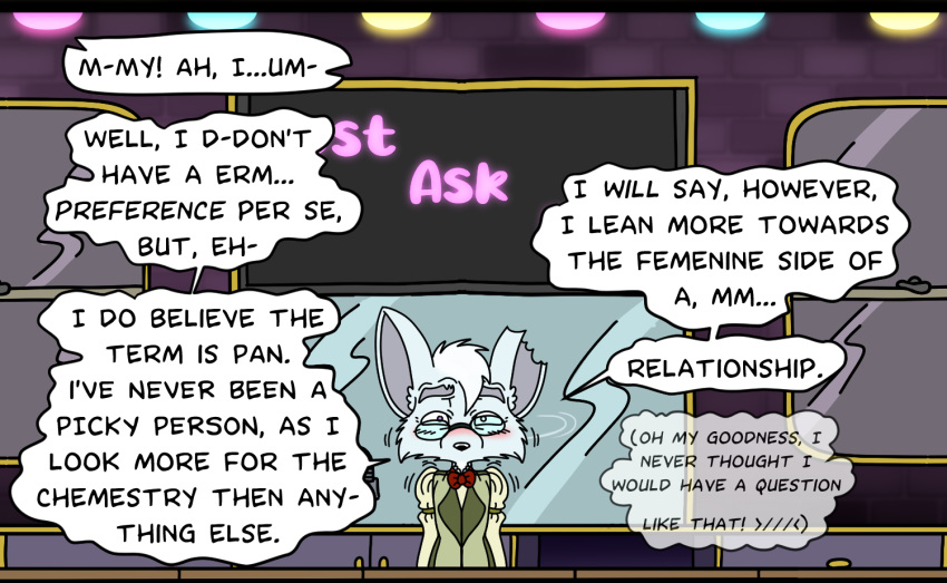 age_difference answering anthro ask_blog bashful blush canid canine comic felix_a_fox fennec fox humanoid male mammal old older_anthro older_male wintersgardencomic