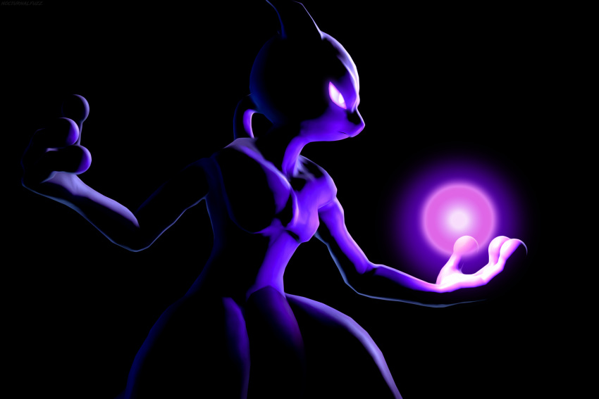 3d_(artwork) ambiguous_gender anthro darkness digital_media_(artwork) glowing glowing_eyes hi_res legendary_pok&eacute;mon mewtwo nintendo nocturnalfuzz pok&eacute;mon pok&eacute;mon_(species) power solo source_filmmaker standing video_games