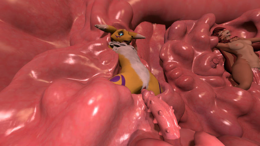 3d_(artwork) anthro bandai_namco breasts brown_body brown_fur brown_hair digimon digimon_(species) digital_media_(artwork) duo female flat_chested forced fur garry's_mod genitals hair hi_res lagomorph leporid lop_(star_wars_visions) mammal penetration penile_spines penis rabbit rape renamon restrained scared screaming small_breasts star_wars star_wars_visions tentacle_penetration tentacles vaginal vaginal_penetration white_body white_fur yellow_body yellow_fur