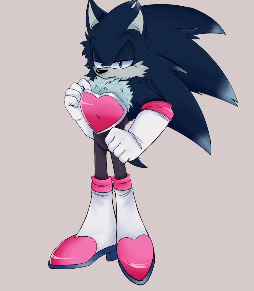 absurd_res anthro clothed clothing cosplay costume crossdressing eulipotyphlan footwear gloves handwear hi_res high_heels male mammal rouge_the_bat sega skinsuit solo sonic_the_hedgehog_(series) sonic_the_werehog sonic_unleashed tight_clothing toony video_games were wereeulipotyphlan werehog whitefire_1