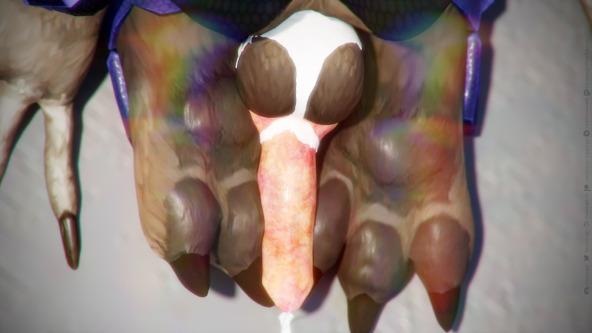 16:9 2022 3_toes 3d_(artwork) 3dsmax 4k absurd_res animal_genitalia animal_penis anthro balls blizzard_entertainment bodily_fluids brown_body brown_fur canid canine_penis claws close-up clothing cum cum_on_balls cum_on_penis digital_media_(artwork) erection feet fingers fur genital_fluids genitals hi_res male mammal mottled mottled_genitalia mottled_penis pawpads paws penis purple_clothing solo text thatworgen toes url video_games warcraft watermark were werecanid widescreen worgen