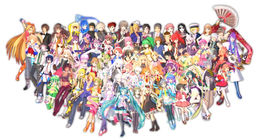 3d 6+boys 6+girls age_difference anon_(vocaloid) anri_rune aoki_lapis avanna bangs bare_shoulders belt big_al black_dress black_eyes black_hair black_jacket black_pants blonde_hair blue_eyes blue_hair blue_jacket blue_pants blunt_bangs boots bow brother_and_sister brown_eyes brown_hair bruno_(vocaloid) chika_(vocaloid) clara_(vocaloid) closed_mouth crossover crown cul cyber_diva cyber_diver_(vocaloid) daina_(vocaloid) dark-skinned_female dark_skin dex_(vocaloid) dress flower flower_(vocaloid) flower_(vocaloid3) flower_(vocaloid4) gachapoid_(vocaloid3) gackpoid_(vocaloid3) galaco green_hair green_shirt green_shorts hair_between_eyes hair_flower hair_ornament hair_over_one_eye hand_fan hand_up hat headband headphones highres hiyama_kiyoteru ia_(vocaloid) jacket kaai_yuki kaai_yuki_(vocaloid4) kagamine_len kagamine_rin kaito_(vocaloid) kanon_(vocaloid) kobayashi_matcha kohaku_otori kokone_(vocaloid) kyo_(vocaloid) leon_(vocaloid) lily_(vocaloid) lola_(vocaloid) long_hair long_sleeves looking_at_viewer luo_tianyi macne_nana maika_(vocaloid) masaoka_azuki mascot mayu_(vocaloid) megpoid megpoid_(vocaloid3) megpoid_(vocaloid4) megurine_luka meiko_(vocaloid3) merli_(vocaloid) mew_(vocaloid) mikumikudance miriam mo_qingxian multicolored_hair multiple_boys multiple_girls navel necktie nekomura_iroha oliver_(vocaloid) ona_(vocaloid) one_eye_closed open_mouth orange_hair pants pink_dress pink_hair pointy_ears pokeluver223 prima primina purple_eyes purple_hair purple_pants rana_(vocaloid) red_dress red_hair red_necktie ruby_(vocaloid) sachiko_(vocaloid) seeu sf-a2_miki sf-a2_miki_(vocaloid4) shiny shiny_clothes shiny_hair shiny_skin shirt shoes short_dress short_hair short_sleeves shorts siblings simple_background size_difference skirt sleeveless smile sneakers socks sonika spiked_hair standing stomach sunglasses sweet_ann tan thighhighs thighs tone_rion tone_rion_(vocaloid4) tongue tonio transparent_background twintails two-tone_hair ueki-loid unity-chan utatane_piko uwabaki very_long_hair vocaloid vocaloid2 vocaloid3 vocaloid_append vy1 vy2 white_dress white_hair white_shirt wil_(vocaloid) xin_hua yanhe yohioloid yuezheng_ling yuezheng_longya yuu_(vocaloid) yuzuki_yukari zhanyin_lorra zhiyu_moke zunko_tohoku