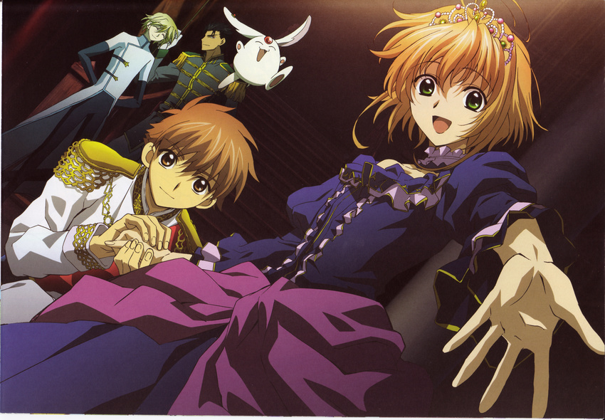 dress fai_d._flourite kinomoto_sakura kurogane li_syaoran mokona tsubasa_reservoir_chronicle