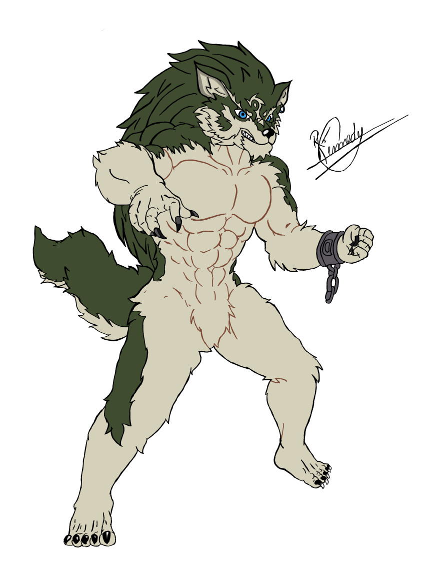 absurd_res anthro hi_res link_(wolf_form) male nintendo rikennedy solo the_legend_of_zelda unluckytoonlink video_games