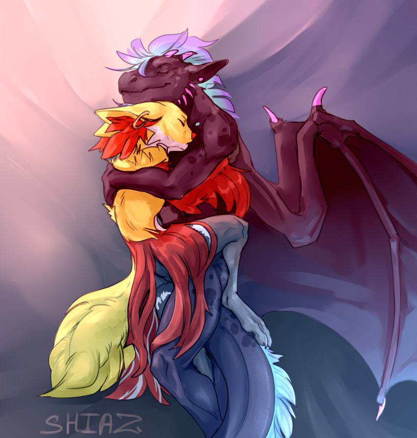 absurd_res animal_humanoid anthro bed dantalion delphox dragon duo ejaculation from_behind_position furniture generation_6_pokemon hi_res humanoid nintendo pillow pok&eacute;mon pokemon_(species) scalie scalie_humanoid sex shiaz sleeping spoon_position spooning story story_at_source story_in_description vergo_(darkfox49) video_games wings