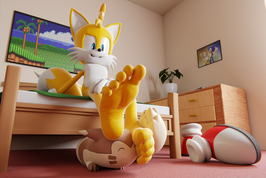 5_toes barefoot canid canine clothing crossover dominant dominant_male emerald_hill_zone eulipotyphlan feet feetymcfoot footwear fox furret generation_2_pokemon hedgehog hi_res humanoid_feet male mammal miles_prower nintendo photo pokemon pokemon_(species) sega shoes soles sonic_the_hedgehog sonic_the_hedgehog_(series) submissive submissive_male toes video_games