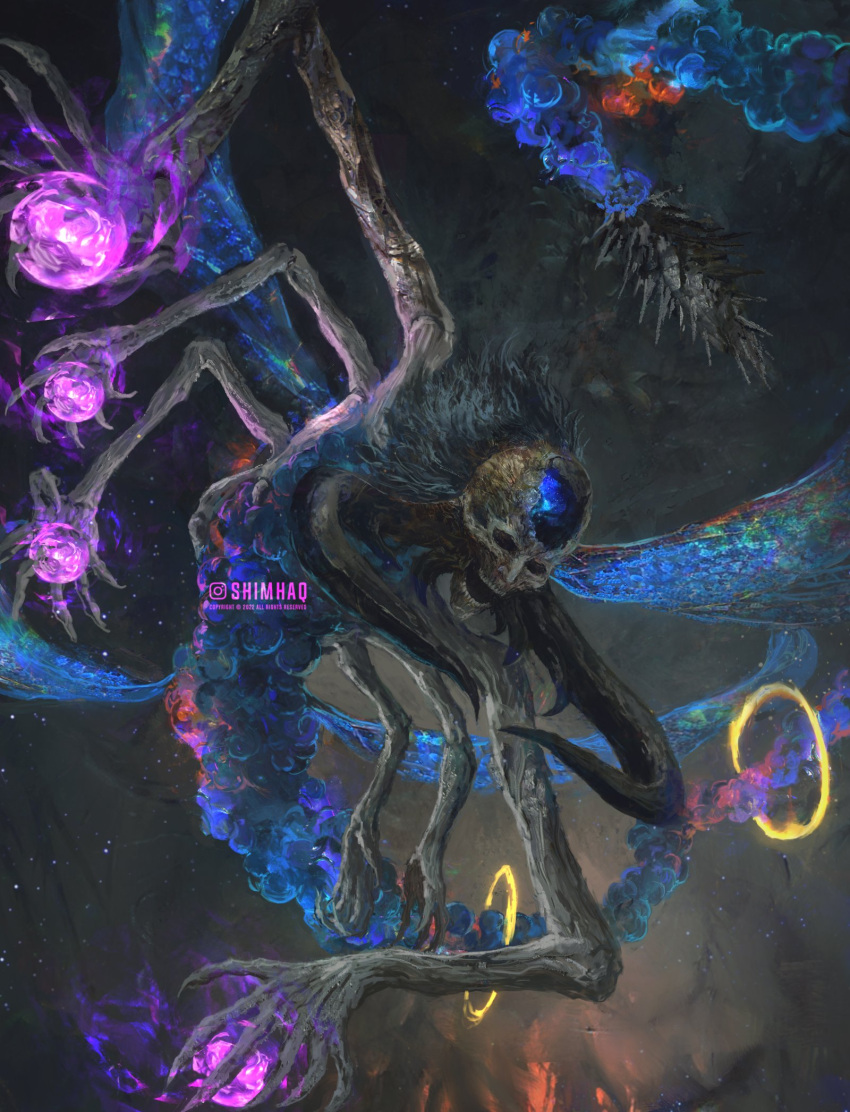 artist_name astel_naturalborn_of_the_void elden_ring flying highres monster no_humans shimhaq solo