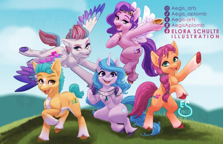 2022 aegisaplomb blue_eyes brown_eyes cutie_mark digital_media_(artwork) earth_pony equid equine eyelashes feathered_wings feathers female flying fur green_eyes group hasbro hi_res hitch_trailblazer_(mlp) hooves horn horse izzy_moonbow_(mlp) male mammal mlp_g5 my_little_pony open_mouth open_smile orange_body orange_fur pegasus pink_body pink_fur pipp_petals_(mlp) pony purple_body purple_eyes purple_fur signature smile sunny_starscout_(mlp) unicorn white_body white_fur wings yellow_body yellow_fur zipp_storm_(mlp)