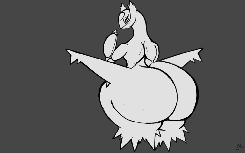 absurd_res big_(disambiguation) big_breasts big_butt breasts butt female food fruit generation_3_pokemon hi_res invalid_tag latios legendary_pokemon nintendo nut_(fruit) plant pokemon pokemon_(species) thick thick_thighs video_games