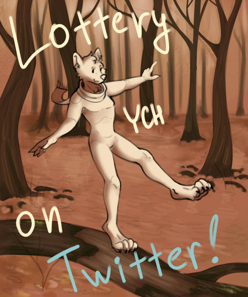 anthro auction autumn forest free hi_res human kiri-anko lottery mammal not plant raffle solo tree twitter ych