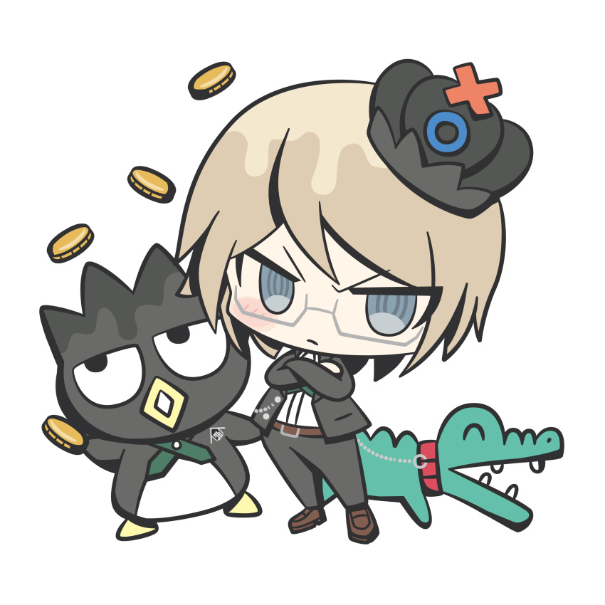 &gt;:( 2021 absurd_res all_fours alligator alligatorid alpha_channel ambiguous_gender angry angry_eyes anthro avian badtz-maru beak belt big_eyes big_glasses big_head big_mouth_(anatomy) bird black_body blush bottomwear byakuya_togami chibi clothed clothing collar cosplay crocodilian crossover crown danganronpa detailed earless eyes_closed eyewear feral footwear frown frowning_at_viewer glasses glistening glistening_eyes green_body green_nose green_skin group hair half-closed_eyes happy head_tilt headgear hello_kitty_(series) hi_res human leash looking_at_viewer looking_away looking_up male mammal multicolored_body multicolored_hair narrowed_eyes noseless o_o official_art open_mouth pants penguin pet pochi_(hello_kitty) pose reptile round_ears round_head sanrio scalie shadow sharp_teeth shirt shoes short_hair simple_background simple_eyes size_difference smile standing suit tan_body tan_ears tan_hair tan_skin teeth toony topwear transparent_background trio two_tone_body two_tone_hair unknown_artist white_body wide_eyed yellow_beak yellow_body yellow_skin