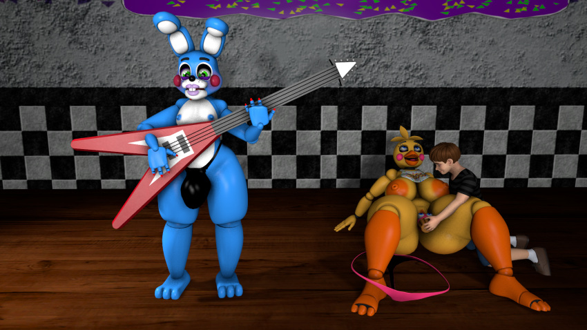 16:9 3d_(artwork) age_difference anthro crying_child_(fnaf) digital_media_(artwork) female five_nights_at_freddy's five_nights_at_freddy's_2 furrypornenjoyer hi_res male male/female scottgames source_filmmaker toy_bonnie_(fnaf) toy_chica_(fnaf) video_games widescreen younger_male