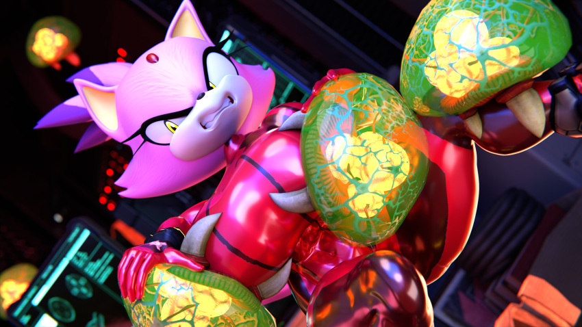 3d_(artwork) absurd_res alien angry big_breasts blaze_the_cat blender_(software) bodysuit breast_grab breasts clothing digital_media_(artwork) felid feline female female_focus forced hand_on_breast hi_res huge_breasts latex mammal metroid metroid_(species) nintendo palisal rubber rubber_clothing rubber_suit sega skinsuit sonic_the_hedgehog_(series) thick_thighs tight_clothing video_games zero_suit