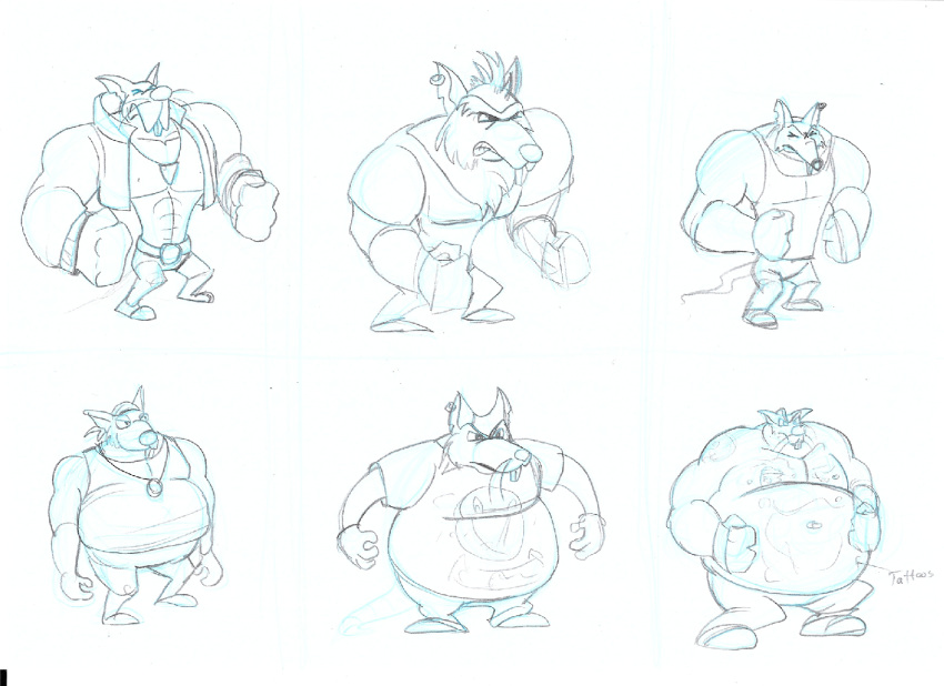 anthro belly big_belly biped brok_the_investigator clothing concept_art cowcatgames ear_piercing ear_ring male mammal murid murine muscular muscular_male official_art overweight overweight_male piercing rat ring_piercing rodent shirt simple_background tattoo topwear video_games