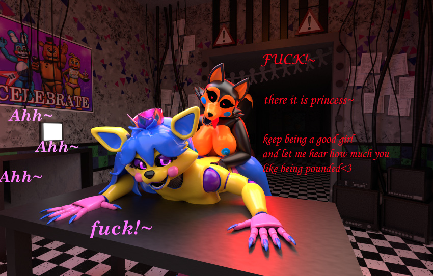 absurd_res and anthro fan_character female five_nights_at_freddy's furry haveing hi_res huge_filesize invalid_tag klaiko klako male male/female scottgames some toy video_games wolfe
