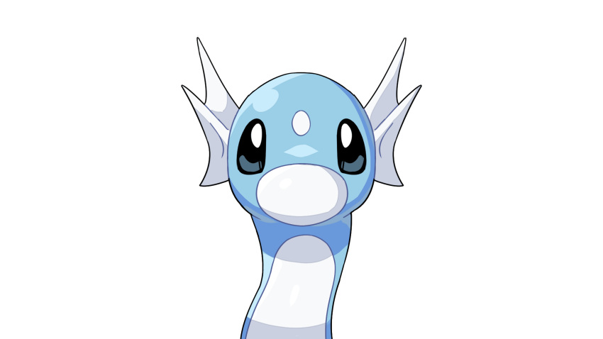 2022 ambiguous_gender blue_body blue_head dratini drunk_oak feral front_view generation_1_pokemon hi_res looking_at_viewer multicolored_body multicolored_head nintendo pokemon pokemon_(species) solo video_games white_body