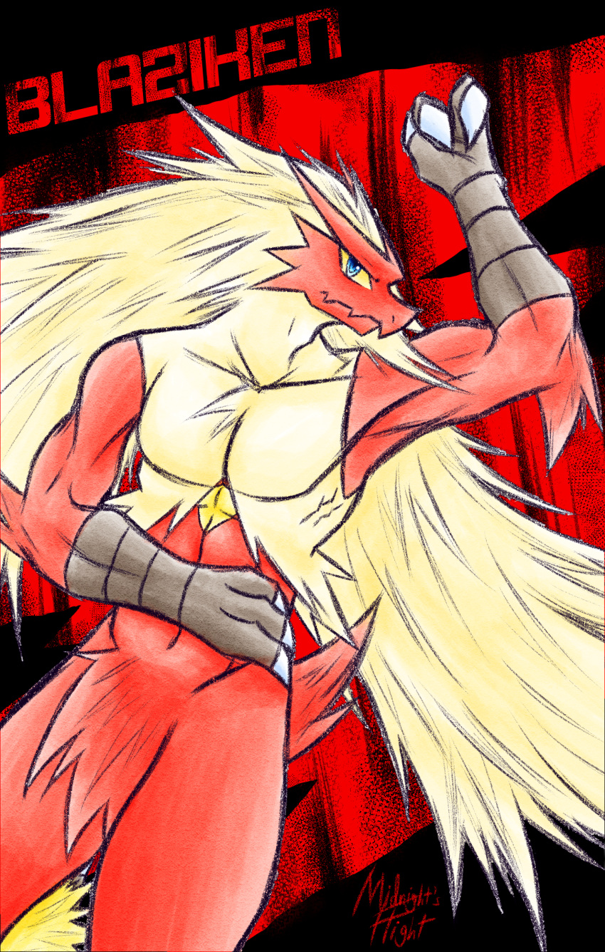 2022 3:4 abs abstract_background anthro avian bird blaziken colored_sketch digital_drawing_(artwork) digital_media_(artwork) english_text generation_3_pokemon hi_res looking_at_viewer lying male muscular muscular_anthro muscular_male nintendo on_back pecs pokemon pokemon_(species) portrait shaded signature sketch soft_shading solo text twilightvolt video_games