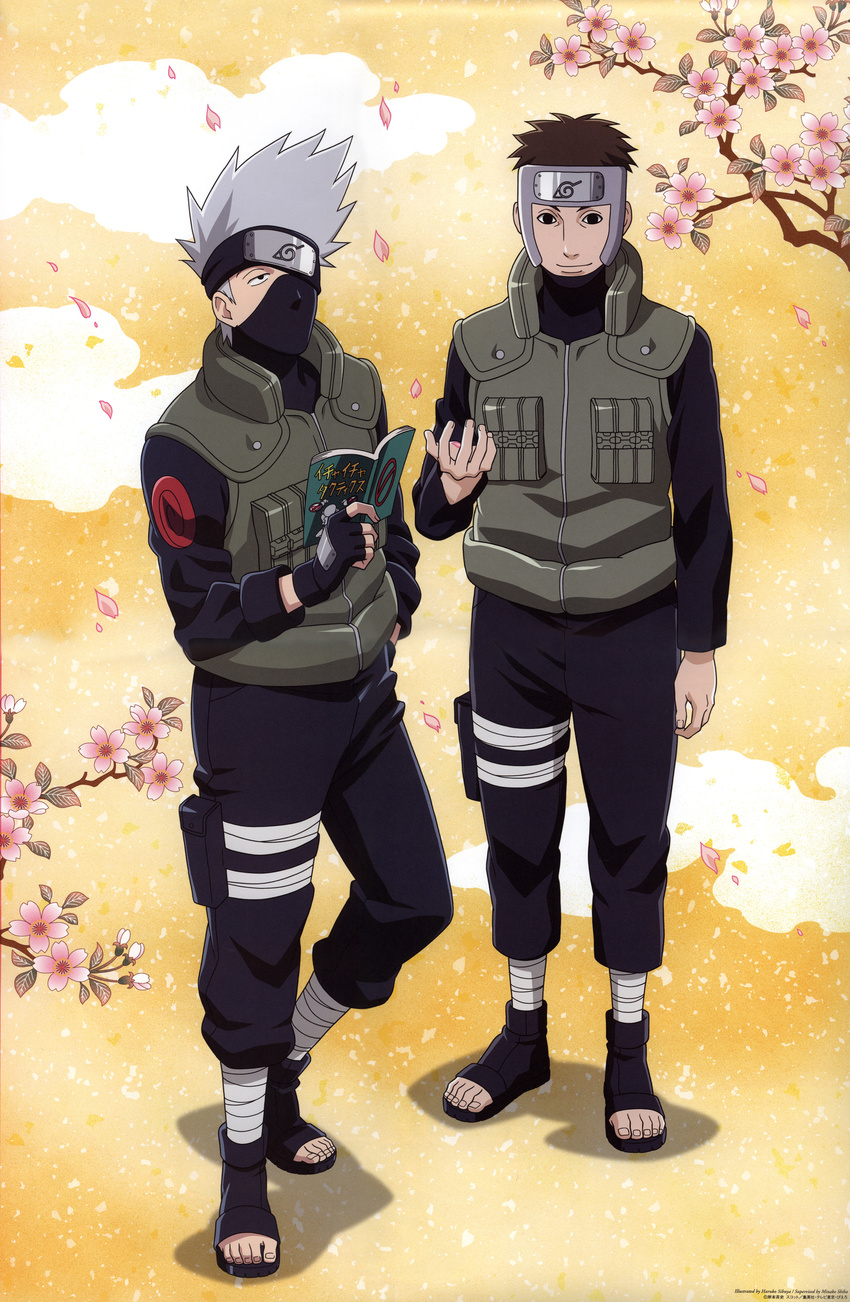 hatake_kakashi male naruto naruto_shippuden yamato_(naruto)