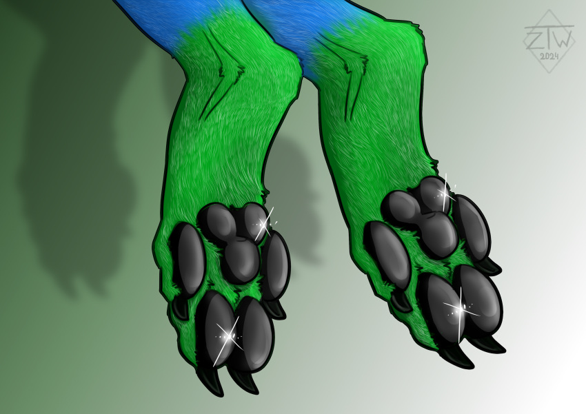 absurd_res anthro canid canine canis hi_res male mammal paws solo wolf zhekathewolf ztw2024 ztwarts