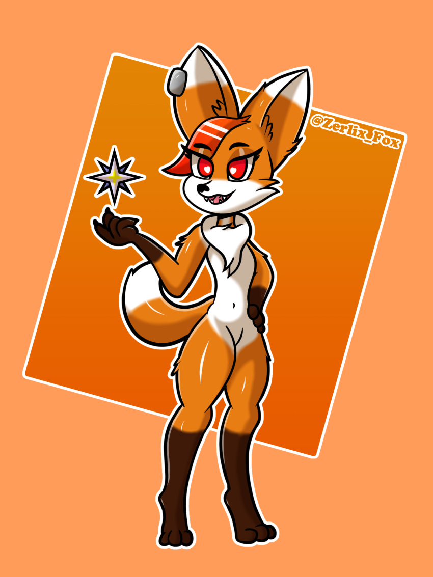 &lt;3 &lt;3_eyes 2022 2d_(artwork) 3:4 3_fingers :3 anthro arched_back athletic bedroom_eyes bent_arm big_tail biped border breasts canid canine claws curvy_figure cute_fangs digital_media_(artwork) digitigrade dipstick_ears dipstick_tail ear_piercing ears_up english_text eyelashes eyeliner fangs fingers fluffy fluffy_tail fox fur girly grin hand_on_butt hand_on_hip hanging_breasts hi_res love makeup male mammal markings multicolored_ears narrowed_eyes open_mouth open_smile orange_body paws piercing raised_tail red_eyes ring_piercing seductive signature simple_background small_waist smile solo standing straight_legs tail_markings teeth text thick_eyelashes thick_thighs thin_eyebrows tuft zerlix_fox zerlix_fox_(fursona)