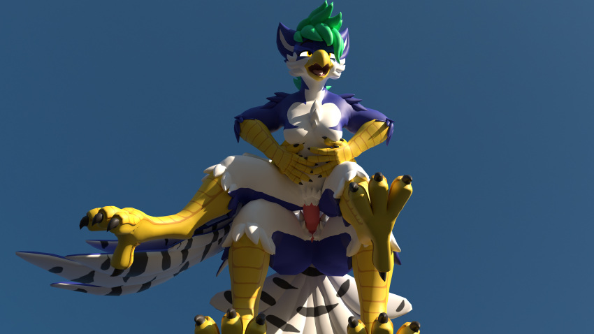 absurd_res albazcythe anthro avian bird blender_(software) duo female female_penetrated from_behind_position gryphon hi_res jorric lifting_partner male male/female mythological_avian mythology penetration selfcest sex square_crossover suprised_look