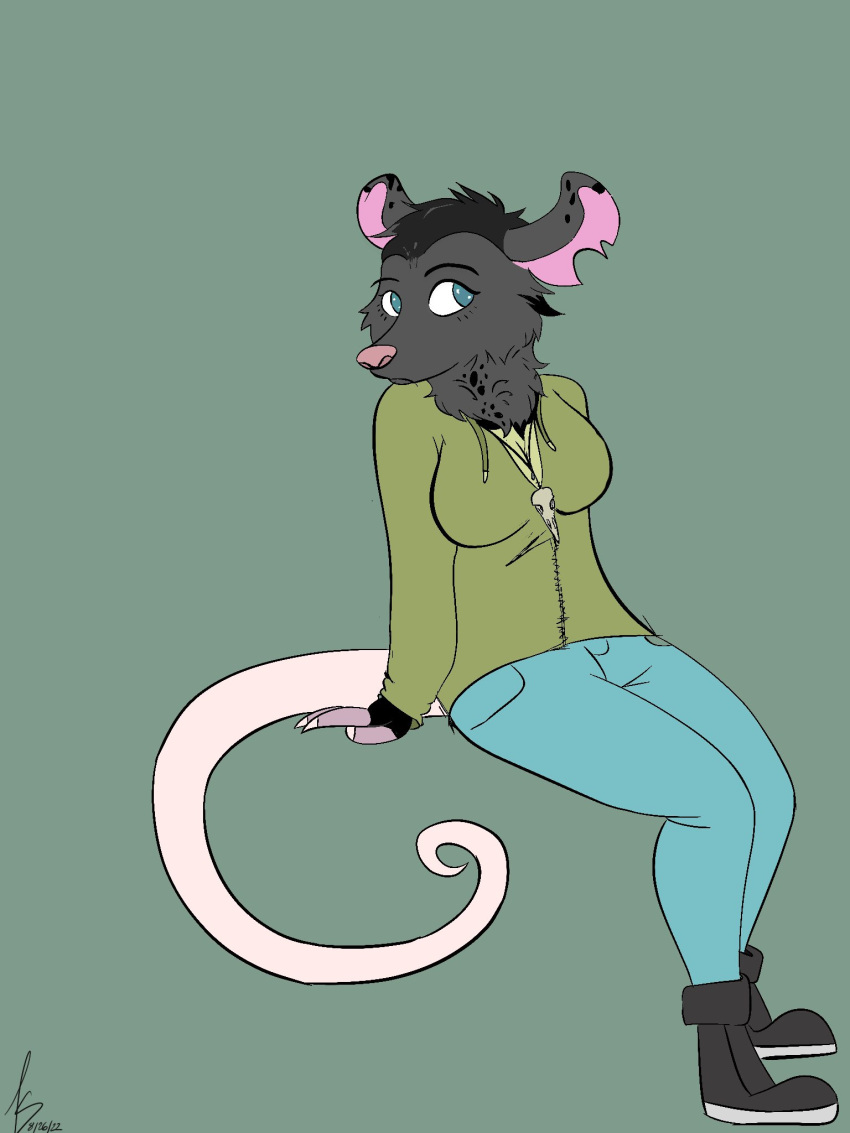 ambiguous_gender anthro female hi_res mammal marsupial phalangeriform ruby_(possum) solo unknown_artist