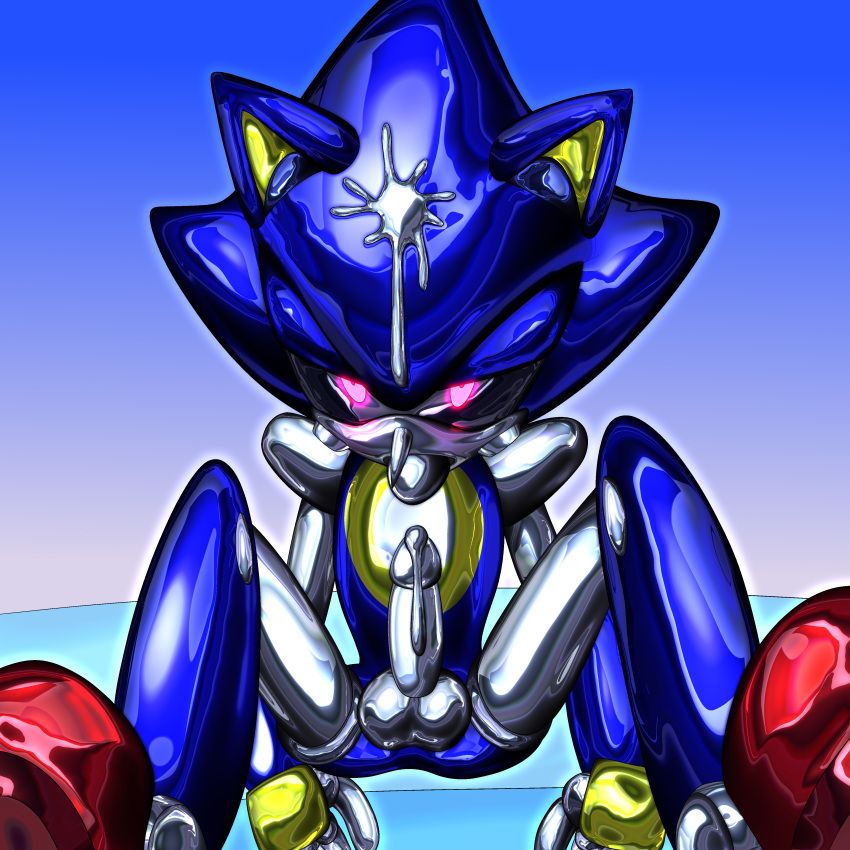 absurd_res hi_res liquid_metal machine male metal_sonic robot sega solo sonic_the_hedgehog_(series)