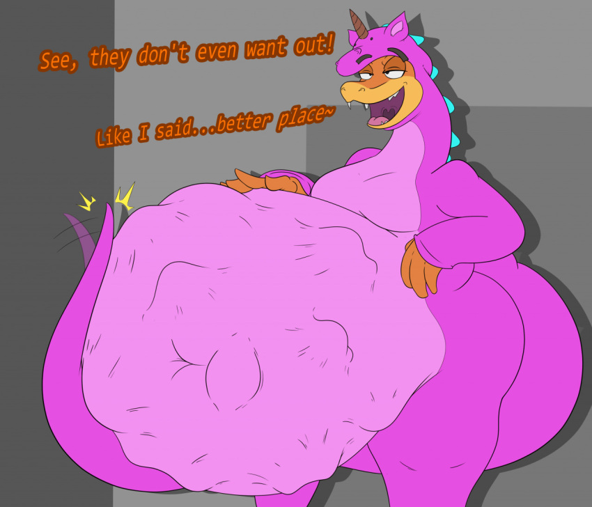 2022 abdominal_bulge anthro belly belly_pat big_belly dialogue dreamworks fangs half-closed_eyes hand_on_stomach keohusky male mr._snake_(the_bad_guys) narrowed_eyes navel obese obese_anthro obese_male open_mouth overweight overweight_anthro overweight_male reptile scalie snake soft_vore solo standing text the_bad_guys tongue vore