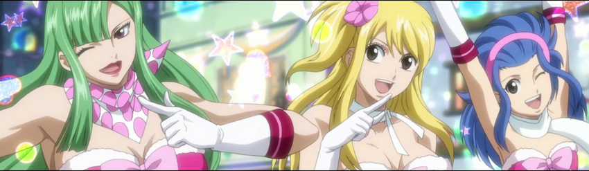 bisca_mulan cap fairy_tail fantasia highres levy_mcgarden long_image lucy_heartfilia screencap wide_image