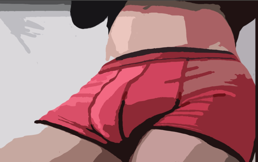 boxer_briefs bulge clothing genital_outline humanoid male penis_outline red_clothing red_underwear sfinx shaded simple_coloring simple_shading solo underwear