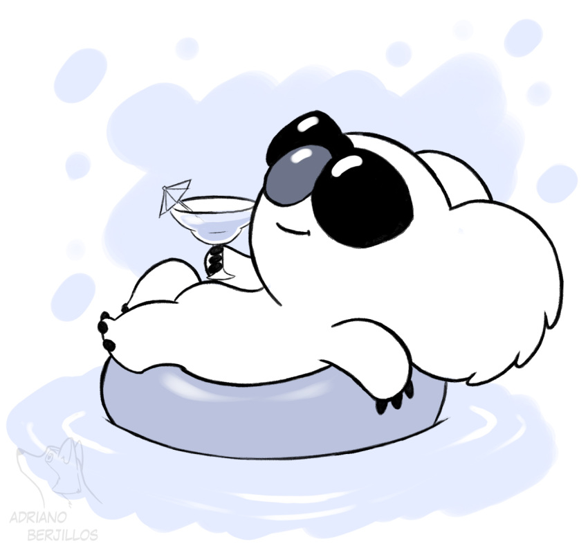 alcohol anthro beverage cartoon_network chilling cocktail cocktail_garnish cocktail_glass cocktail_umbrella container corgi_(artist) cup drinking_glass eyewear floater glass glass_container glass_cup koala male mammal marsupial nom_nom_(wbb) relaxing summer sunglasses swimming_pool vombatiform we_bare_bears webarebears